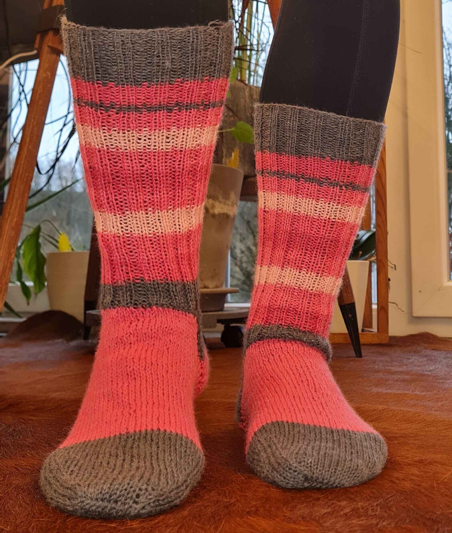 Socken selbstgestrickt